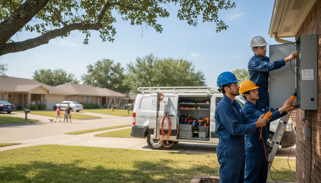 Certified electrician providing emergency electrical services in Volga, SD